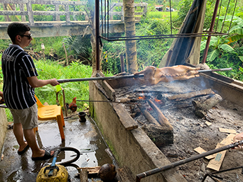 Me cooking lechon